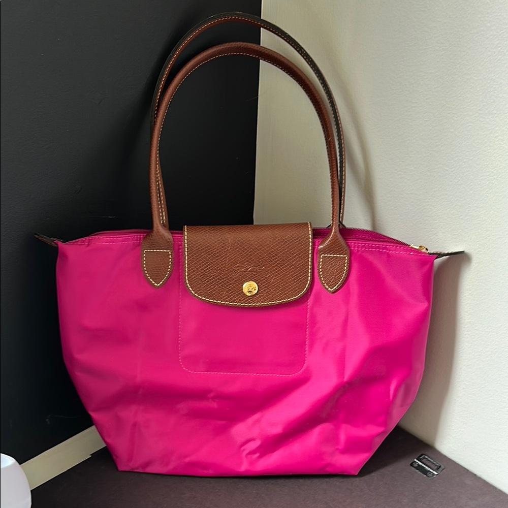 Longchamp Stylish Pink Tote Bag